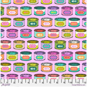 Free Spirit Tula Pink Tabby Road Deja Vu Cat Snacks Electroberry Cotton Fabric By The Yard Free Spirit Tula Pink Tabby Road Deja Vu Cat Snacks Electroberry Cotton Fabric By The Yard