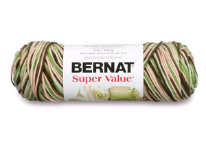 Bernat Super Value Variegated Hiking 5 oz Acrylic Knitting & Crochet Yarn Bernat Super Value Variegated Hiking 5 oz Acrylic Knitting & Crochet Yarn
