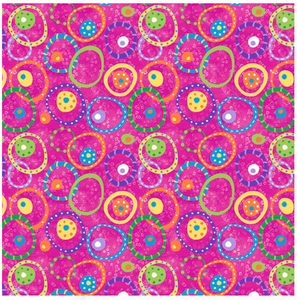 Blank Quilting Pocketful of Sunshine Funky Bangles Fuchsia Cotton Fabric By The Yard Blank Quilting Pocketful of Sunshine Funky Bangles Fuchsia Cotton Fabric By The Yard