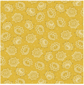 Henry Glass Quiet Grace Tossed Blossoms Yellow Cotton Fabric By The Yard Henry Glass Quiet Grace Tossed Blossoms Yellow Cotton Fabric By The Yard