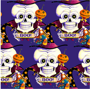 Blank Quilting Witchful Thinking Skulls Purple Cotton Fabric By The Yard Blank Quilting Witchful Thinking Skulls Purple Cotton Fabric By The Yard
