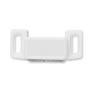 C080X1L-W  Economy Magnetic Catch w/ Strike White 2 Pack