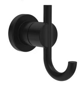 Delta NIC35-MB Nicoli Bath Towel and Robe Hook Matte Black Finish