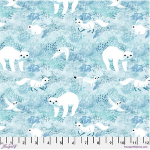 Free Spirit Katy Tanis Woodland Holiday Snowy Creatures Ice Fabric By The Yard Free Spirit Katy Tanis Woodland Holiday Snowy Creatures Ice Fabric By The Yard
