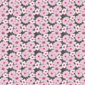 Henry Glass Nana Mae VII Lg Flowers Black Pink Cotton Fabric By The Yard Henry Glass Nana Mae VII Lg Flowers Black Pink Cotton Fabric By The Yard