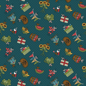 Henry Glass Hat On A Cat Seasonal Motifs Teal Cotton Fabric By The Yard Henry Glass Hat On A Cat Seasonal Motifs Teal Cotton Fabric By The Yard