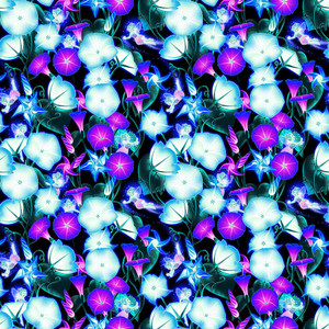 Henry Glass Magic Moon Garden Glow Moonflowers Black Cotton Fabric By The Yard Henry Glass Magic Moon Garden Glow Moonflowers Black Cotton Fabric By The Yard