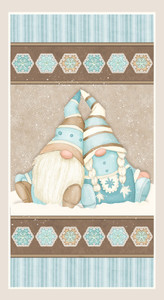 Henry Glass I Love Sn'Gnomies 24" Gnome Panel Cotton Flannel Fabric By The Yard Henry Glass I Love Sn'Gnomies 24" Gnome Panel Cotton Flannel Fabric By The Yard