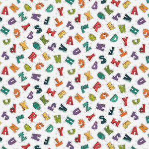 Henry Glass Born To Roar Alphabet Lt Gray Cotton Fabric By The Yard Henry Glass Born To Roar Alphabet Lt Gray Cotton Fabric By The Yard