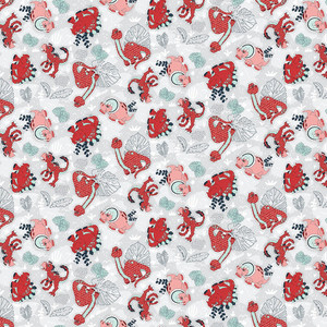 Henry Glass Born To Roar Pink & Red Dino Lt Gray Cotton Fabric By The Yard Henry Glass Born To Roar Pink & Red Dino Lt Gray Cotton Fabric By The Yard
