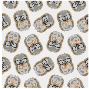 Henry Glass Wild & Free Tossed hedgehogs Gray Fabric By The Yard Henry Glass Wild & Free Tossed hedgehogs Gray Fabric By The Yard