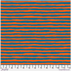 Free Spirit Brandon Mably Comb Stripe Orange Cotton Fabric By The Yard Free Spirit Brandon Mably Comb Stripe Orange Cotton Fabric By The Yard