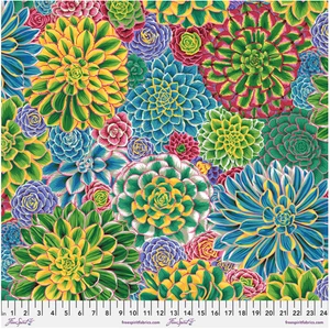 Free Spirit Philip Jacobs House Leeks Natural Cotton Fabric By The Yard
