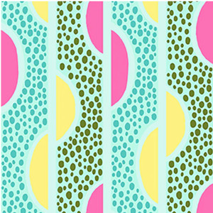 Paintbrush Studios Dianthus Mod Stripe Blue Cotton Fabric By The Yard Paintbrush Studios Dianthus Mod Stripe Blue Cotton Fabric By The Yard