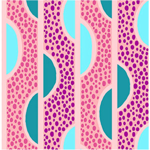 Paintbrush Studios Dianthus Mod Stripe Pink Cotton Fabric By The Yard Paintbrush Studios Dianthus Mod Stripe Pink Cotton Fabric By The Yard