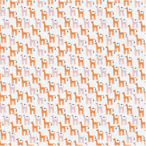 Paintbrush Studios Animal Kingdom Alpaca Orange Cotton Fabric By The Yard Paintbrush Studios Animal Kingdom Alpaca Orange Cotton Fabric By The Yard