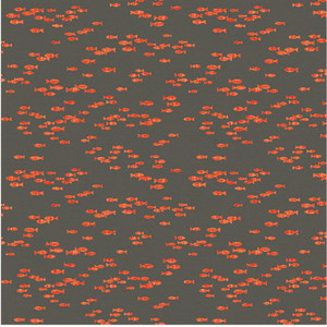 Paintbrush Studios Fish Hope Little Fish Orange Cotton Fabric By The Yard Paintbrush Studios Fish Hope Little Fish Orange Cotton Fabric By The Yard