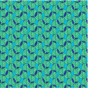 Paintbrush Studios Otter Romp Fan Leaves Blue Cotton Fabric By The Yard Paintbrush Studios Otter Romp Fan Leaves Blue Cotton Fabric By The Yard