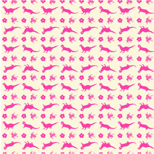 Paintbrush Studios Otter Romp Stripe Ecru Pink Cotton Fabric By The Yard Paintbrush Studios Otter Romp Stripe Ecru Pink Cotton Fabric By The Yard