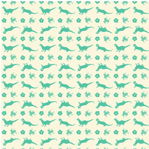 Paintbrush Studios Otter Romp Stripe Ecru Turquoise Cotton Fabric By The Yard Paintbrush Studios Otter Romp Stripe Ecru Turquoise Cotton Fabric By The Yard