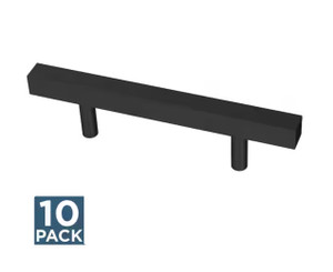 Franklin Brass P46655K-FB 3" Matte Black Simple Square Bar Cabinet Pull 10 Pack Franklin Brass P46655K-FB 3" Matte Black Simple Square Bar Cabinet Pull 10 Pack