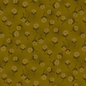 Henry Glass Scraps Of Kindness Dandelion Orbs Olive Fabric By The Yard Henry Glass Scraps Of Kindness Dandelion Orbs Olive Fabric By The Yard