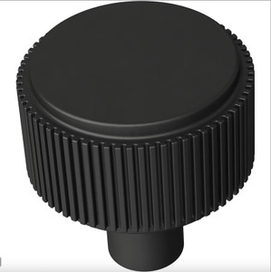 Liberty P43447W-FB 1 1/8" Casual Coined Cabinet Knob Matte Black Finish Liberty P43447W-FB 1 1/8" Casual Coined Cabinet Knob Matte Black Finish
