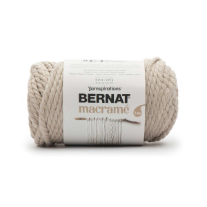 Bernat Macrame 8.8 oz Taupe Macrame Yarn Bernat Macrame 8.8 oz Taupe Macrame Yarn