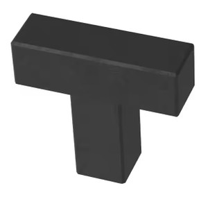 Liberty P46678K-FB Modern Square 1 1/4" Bar Knob Flat Black Cabinet & Drawer Knob Liberty P46678K-FB Modern Square 1 1/4" Bar Knob Flat Black Cabinet & Drawer Knob