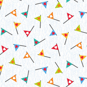 Studio E Baby Love Heart Flags White Cotton Fabric By The Yard Studio E Baby Love Heart Flags White Cotton Fabric By The Yard