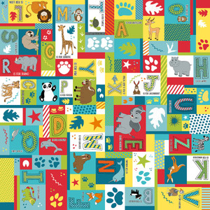 Blank Quilting A To Zoo Blocks Yellow Cotton Fabric By The Yard Blank Quilting A To Zoo Blocks Yellow Cotton Fabric By The Yard