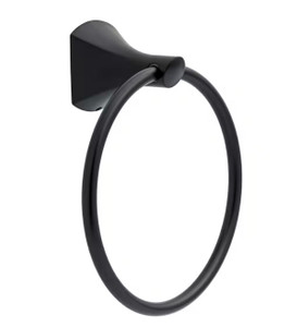 Delta PRC46-BN Pierce Bath Towel Ring Matte Black Finish