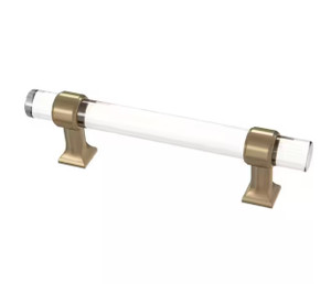 Liberty P37296C-720 3 3/4" Acrylic Cabinet Drawer Pull Champagne Bronze w Clear Acrylic Liberty P37296C-720 3 3/4" Acrylic Cabinet Drawer Pull Champagne Bronze w Clear Acrylic