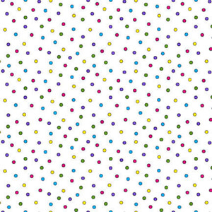 Blank Quilting Flower Power Polka Dots White Cotton Fabric By The Yard Blank Quilting Flower Power Polka Dots White Cotton Fabric By The Yard
