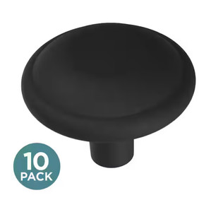 Liberty P11775C-FB 1 3/16" Domed Top Round Cabinet Knob Matte Black 10 Pack Liberty P11775C-FB 1 3/16" Domed Top Round Cabinet Knob Matte Black 10 Pack