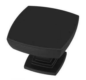 Liberty P35051C-FB 1 3/8" Webber Cabinet & Drawer Knob Matte Black 6 Pack