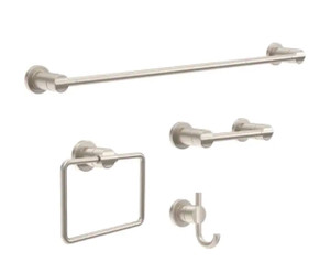 Delta NIC64-DN Nicoli 4 Piece Bath Accessory Set Brushed Nickel Finish