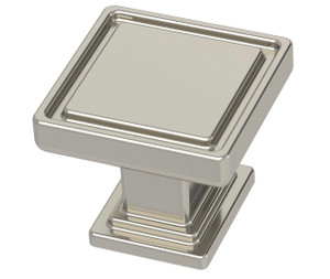 Liberty P49575C-PN 1" Recessed Square Cabinet & Drawer Knob Polished Nickel 10 Pack Liberty P49575C-PN 1" Recessed Square Cabinet & Drawer Knob Polished Nickel 10 Pack