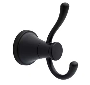 Delta CSA35-MB Casara Bath Robe & Towel Hook Matte Black Finish
