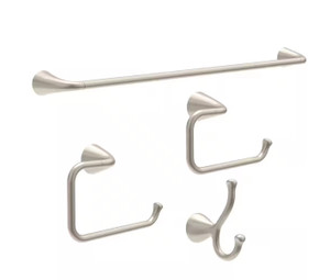 Delta ARV64-DN Arvo 4 Piece Bath Hardware Set Brushed Nickel Finish
