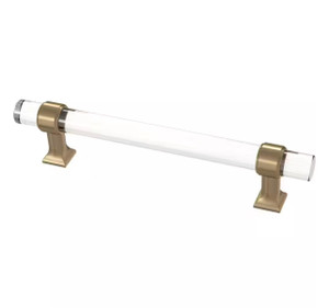 Liberty P37297C-720 5 1/16" Acrylic Cabinet Drawer Pull Champagne Bronze w Clear Acrylic