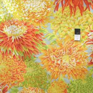 Philip Jacobs PJ41 Japanese Chrysanthemum Autumn Cotton Fabric by The Yard Philip Jacobs PJ41 Japanese Chrysanthemum Autumn Cotton Fabric by The Yard