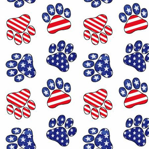 Studio E Paws For America Paw Print Red White Blue Cotton Fabric By Yard Studio E Paws For America Paw Print Red White Blue Cotton Fabric By Yard