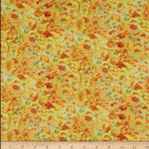3 Wishes Spirit of Flight Leaves Gold Cotton Fabric By The Yard 3 Wishes Spirit of Flight Leaves Gold Cotton Fabric By The Yard