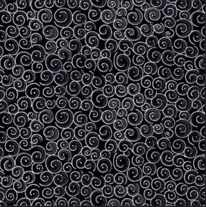 Blank Quilting Spirals Metallic Black Cotton Fabric By The Yard Blank Quilting Spirals Metallic Black Cotton Fabric By The Yard