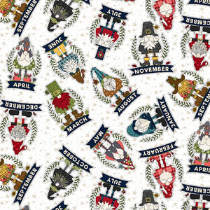 Henry Glass Gnome For the Holiday Calendar Gnomies Fabric By The Yard Henry Glass Gnome For the Holiday Calendar Gnomies Fabric By The Yard
