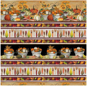 Blank Quilting Fall Delight Harvest Stripe Orange Cotton Fabric By The Yard Blank Quilting Fall Delight Harvest Stripe Orange Cotton Fabric By The Yard