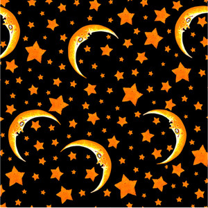 Blank Quilting Witchful Thinking Halloween Moon & Stars Black Cotton Fabric By The Yard Blank Quilting Witchful Thinking Halloween Moon & Stars Black Cotton Fabric By The Yard