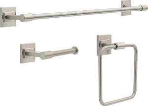 Delta MCL63-BN McLaren 3 Piece Bath Hardware Set Brushed Nickel Finish