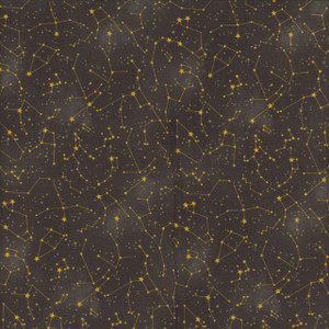 Blank Quilting Celestial Galaxy Constellation Black Cotton Fabric By The Yard